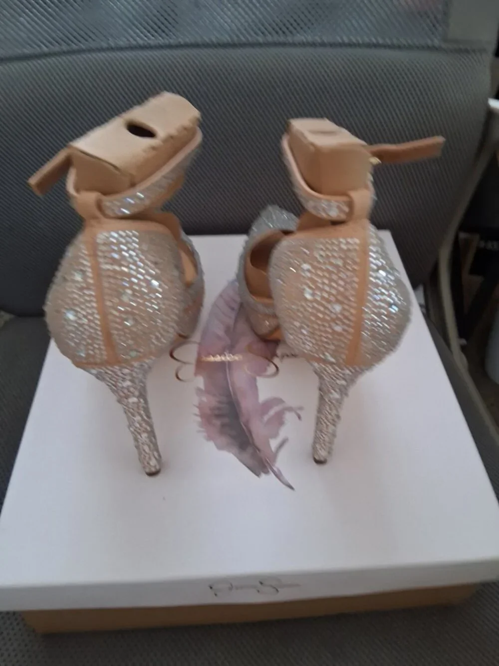 Jessica Simpson Ormanda Rhinestone Stiletto Platform Pumps Size 6.5 – Glam Heels